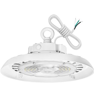 22,500 Lumens - 150 Watt - 5000 Kelvin - UFO LED High Bay Fixture - Sensory Ready 400 Watt Metal Halide Equal - White Finish - 120-277 Volt - PLT-13127